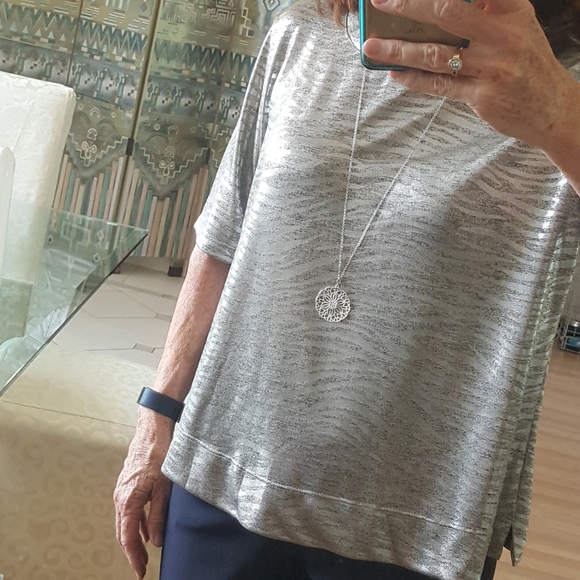 Kim & Cami Tops - 2/$12🌴Kim & Cami silver party top